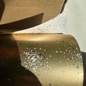 Chanel Gold Starry Gift Wrap 2023 Holiday Wrapping Paper